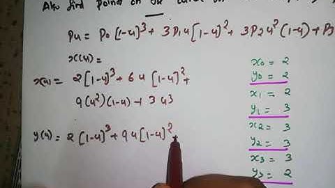 SNIT KTU S6 CADA MODULE 3 BEZIER CURVE NUMERICAL 2