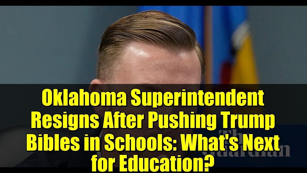 Суперинтендант Оклахомы ушел в отставку после распространения в школах Библий Трампа: что ждет об...
