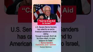 “No More Dollars, No More Weapons” — Bernie Sanders’ Israel Statement Goes Viral #trendingnow