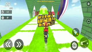 Superhero Tricky Bike Racing - Gameplay Walkthrough New Mobile Games 2023 screenshot 4