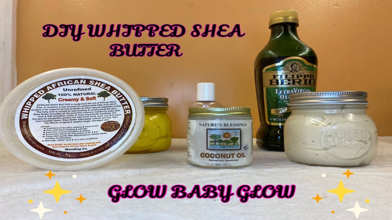 DIY WHIPPED SHEA BUTTER WINTER SKIN CARE YouTube