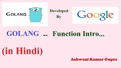 How to Define and call Function in Go Lang in Hindi | Urdu