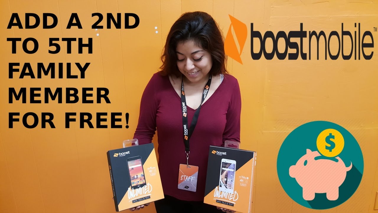 Add A 2nd to 5th Family Member Free Month (Boost Mobile) HD