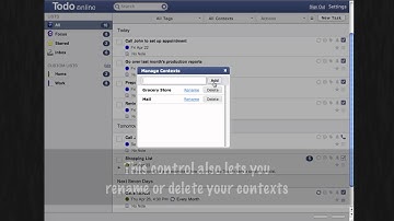 Todo Online: Managing your contexts