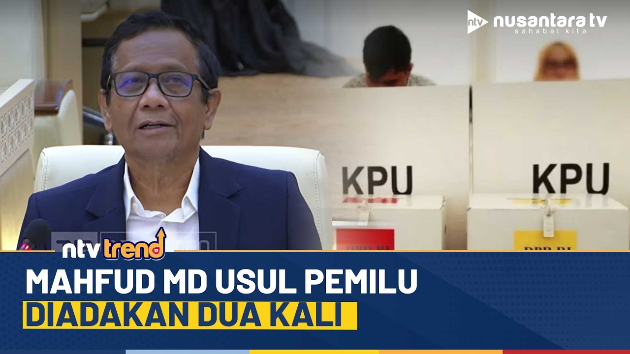 Mahfud MD Usul Pemilu Diadakan Dua Kali saat Bahas Desain RUU di DPR | NTV