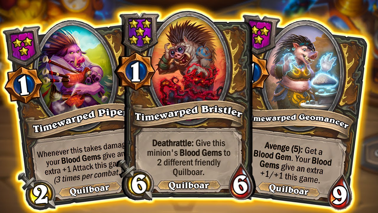 Quilboar Are BACK?! Timewarped Bristler Obliterates the Lobby | Hearthstone Battlegrounds