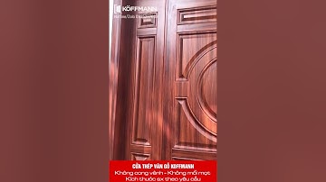 Cửa thép vân gỗ Koffmann 4 cánh lệch KG41
