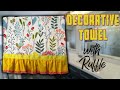 Decorative towel with ruffle  the sewing room channel