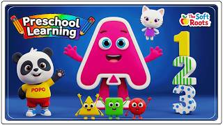 Preschool Learning activities for 3 year olds at home | Learn ABC Phonics Shapes Numbers Colors 🌈 screenshot 3