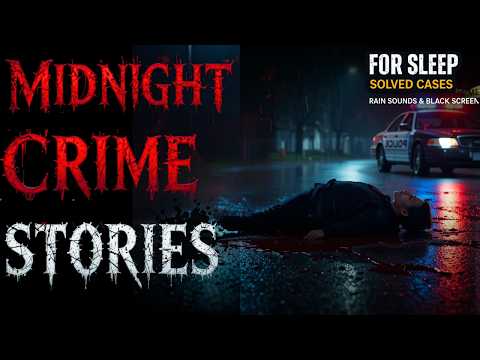 3 Disturbing True Crime Stories for Sleep with Rain Sounds | Black Screen | Vol. 37