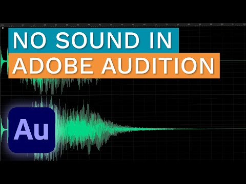 Unable to Play or Hear Sound - Adobe Audition Tutorial