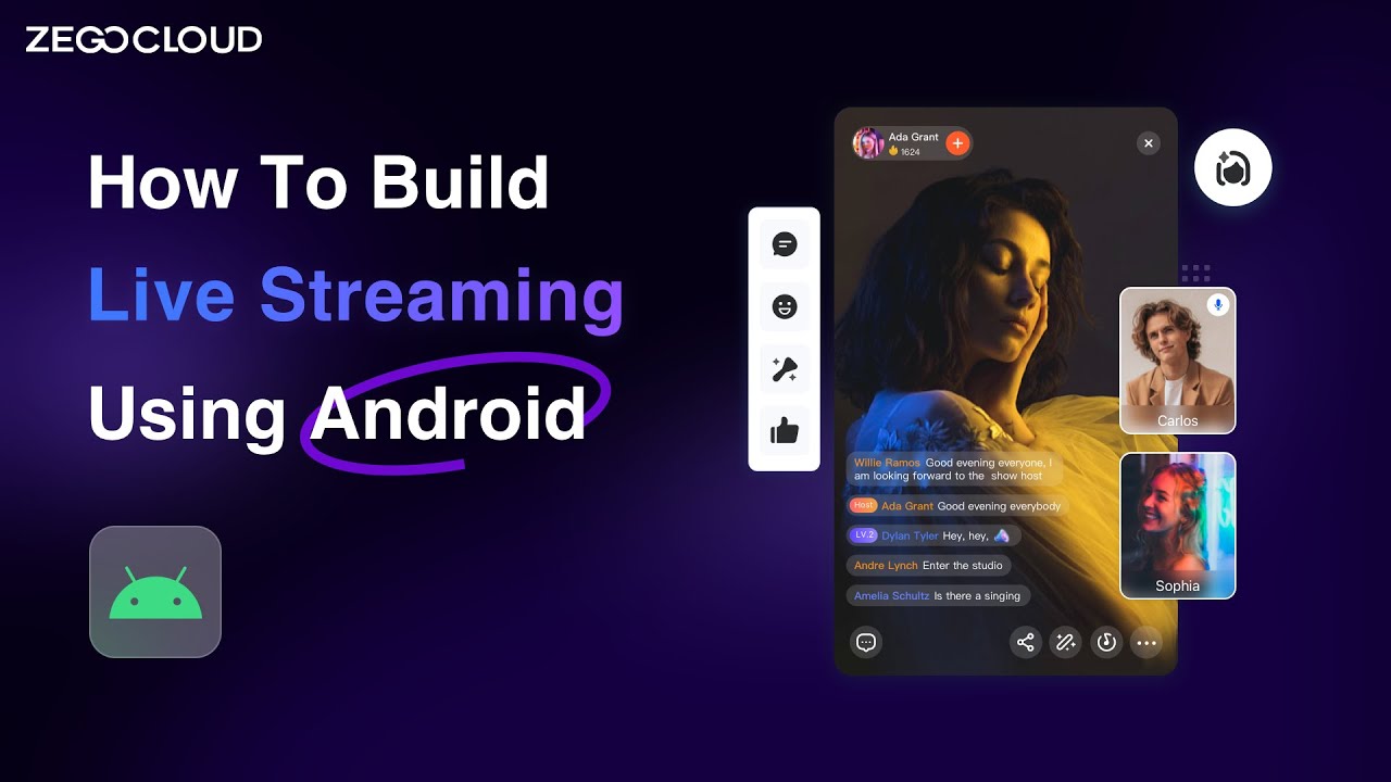 Tutorial How to build live streaming using Android in 10 mins with ZEGOCLOUD