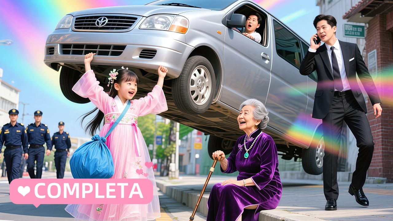 💗A garota superforte empurrou o caminhão e salvou a avó do CEO. Acontece que o CEO era o pai dela!