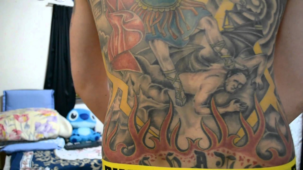 St. Michael Archangel tattoo design - YouTube