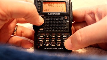 Yaesu VX-8DR: Scanning Memory and VFO Mode