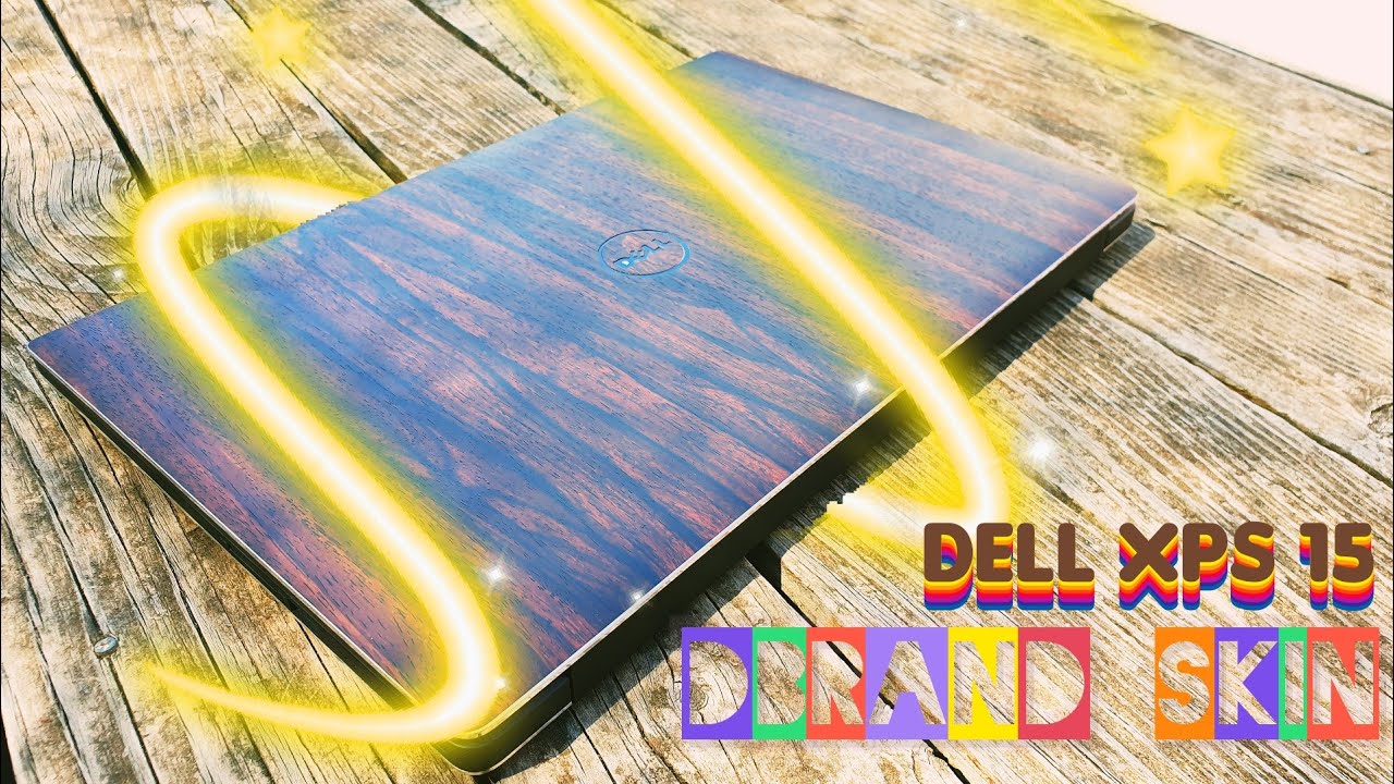 Dbrand Mahogany Laptop skin Installation DELL XPS 15 Laptop Skin