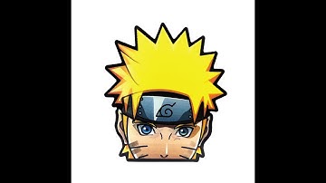 Naruto Uzumaki 3D Lenticular Flip Effect Stickers 1