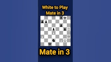 Checkmate in just 3 moves – white to move! #chess #chesstactics ♥️♥️