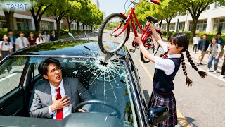 CEO keracunan nyetir&nyaris tamat!Gadis miskin angkat sepeda&pecahin kaca&selametin dia—CEO klepek²!