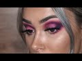 DRAMATIC PINK &amp; PURPLE MAKE UP | HANNAH MARIE