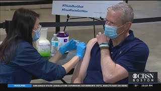 Gov. Charlie Baker Receives COVID Vaccine; Mass. Surpasses 4 Million Doses