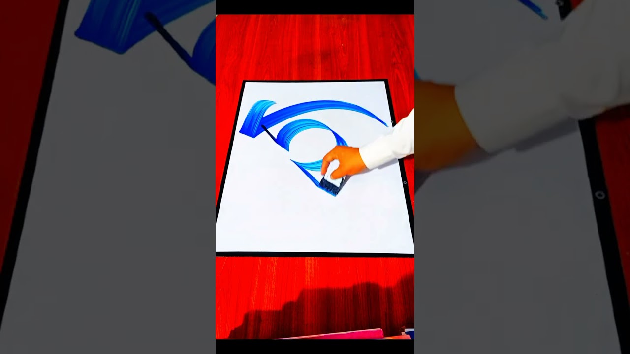 Watch Allah Name Come to Life on a White Board ✨ | Arabic Art #Shorts