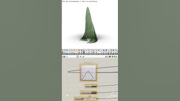 Grasshopper - EX 32 - Kangaroo + Map to surface  #parametricdesign #grasshopper #architecture