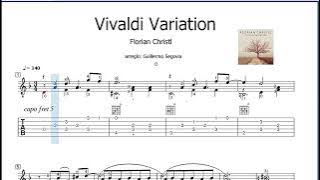Florian Christl - Vivaldi Variation (Guitar) - Tabs and Score