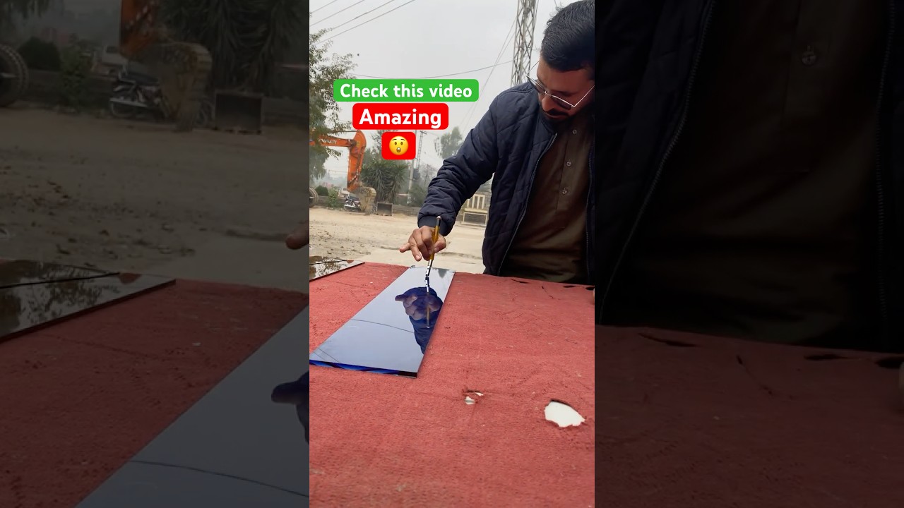 Double Glass Cutter Trick – Hypnotizing Cut! ✨