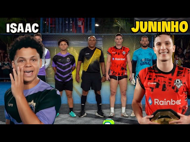 ISAAC XAVIER vs JUNINHO MANELLA!! O MAIOR X1 DA INTERNET!! class=