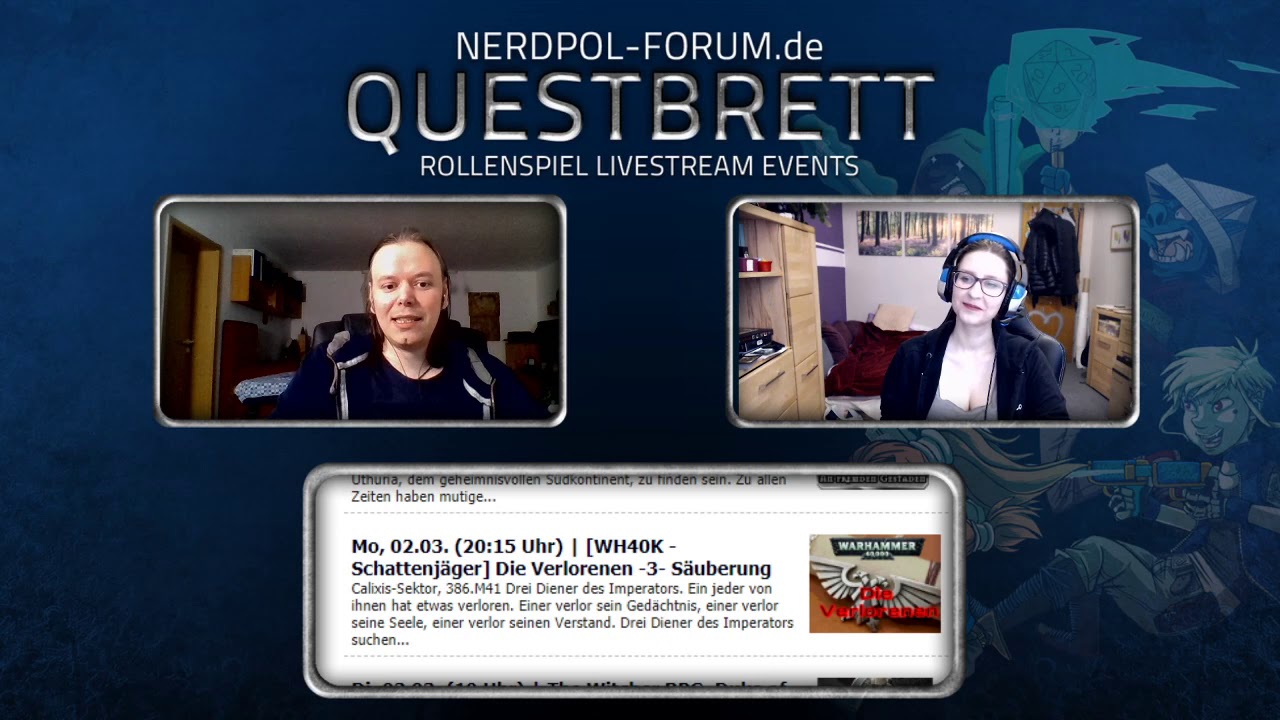 Nerdpol Questbrett #26 - 1. Märzhälfte 2020