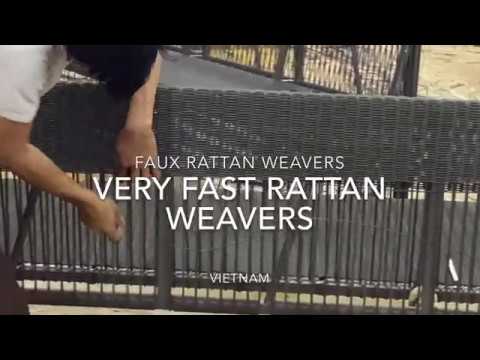 Very Fast Rattan Weavers - The Correct Way to Weave Rattan (Vietnam Manufacturing)