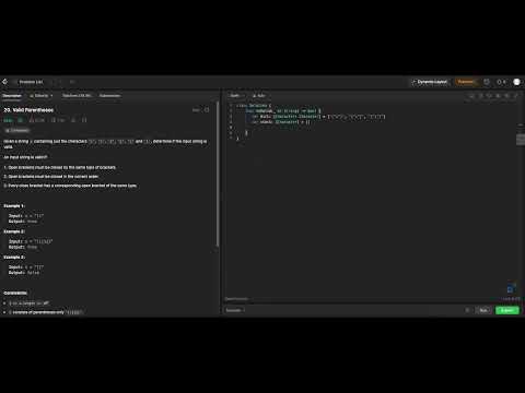 Valid Parentheses #algorithm #leetcode #swift