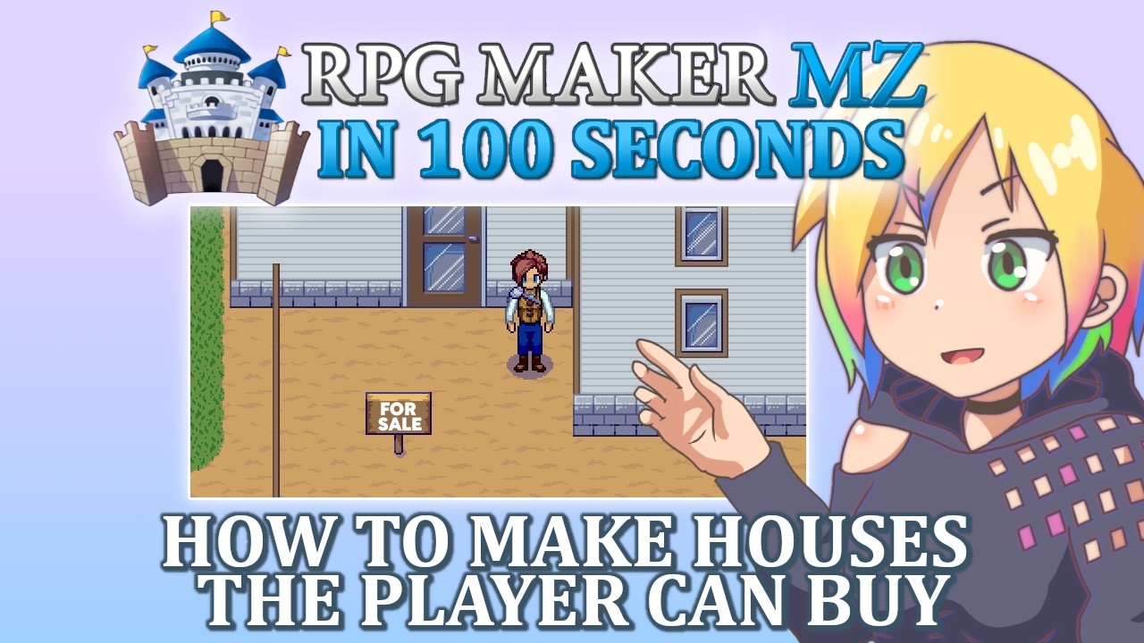 How to Make Houses the Player Can Buy // RPG Maker MZ In 100 Seconds ...