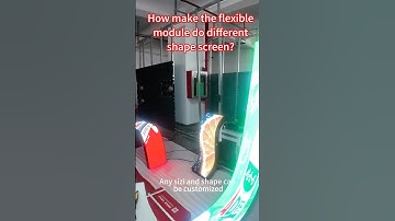 Indoor flexible led display high flexibility can be spliced any size and shapes #curvedscreen #led