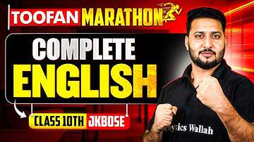 JKBOSE Class 10th | Complete English🔥 (Theory + CYQ