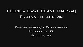 FEC Trains 101 and 202 at Ashley's Restaurant