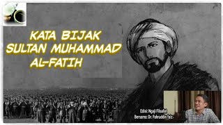 NGAJI FILSAFAT (KATA BIJAK SULTAN MUHAMMAD AL-FATIH UNTUK ANAK MUDA) BERSAMA DR. FAHRUDDIN FAIZ.