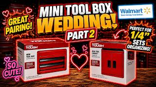 🧰 🛠️ Mini Tool Box & Mini Tool Cabinet Wedding Part 2! 👰🏻🤵🏻From Walmart's Hyper Tough Brand 🛠️ 🧰