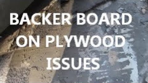 GLUE BACKERBOARD ON SUBFLOOR ??