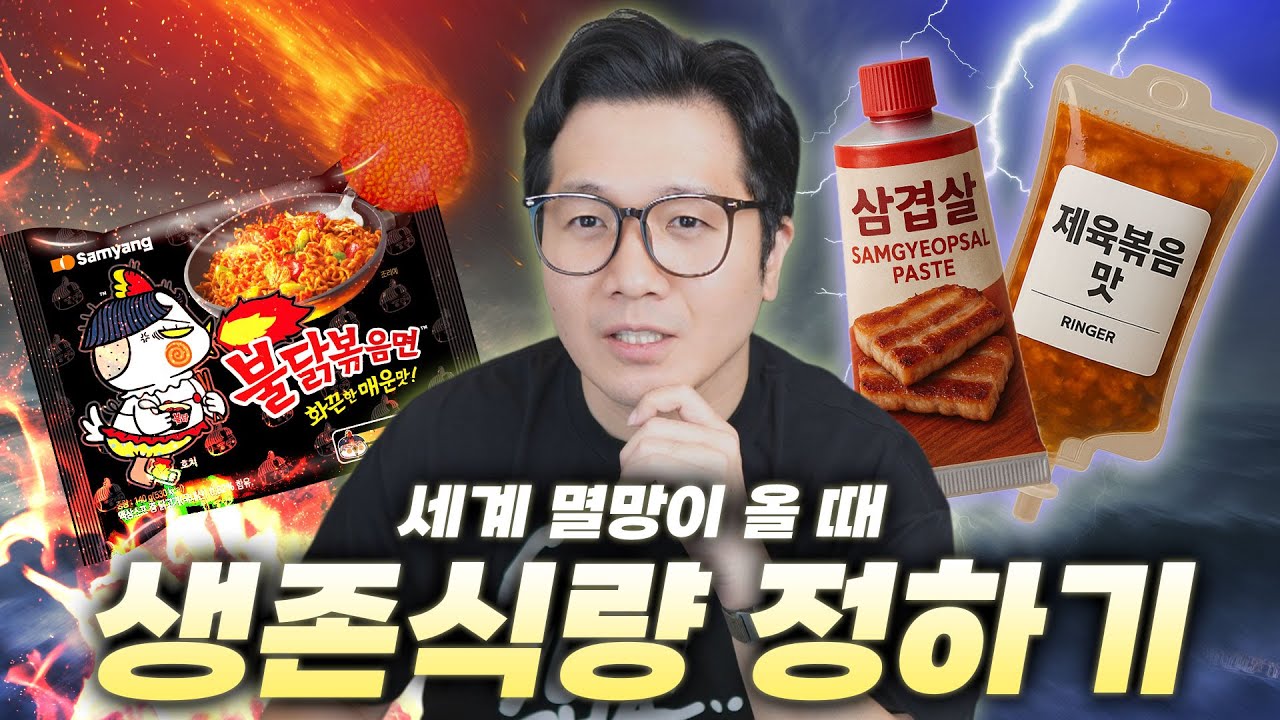 먹기 위해 살아있는 사람의 생존식량 정해보기