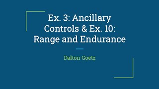 Celebrity Ex  3 & 10: Ancillary Controls + Range & Endurance Net Worth