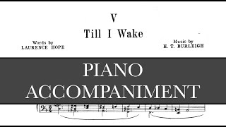 Till I Wake (H.T. Burleigh) - D Minor Piano Accompaniment