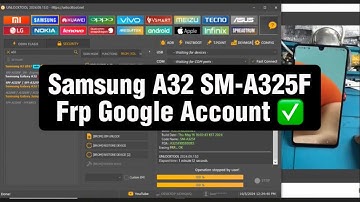 Samsung A32 SM-A325F Frp Google Account bypass via tp with UNLOCKTOOL