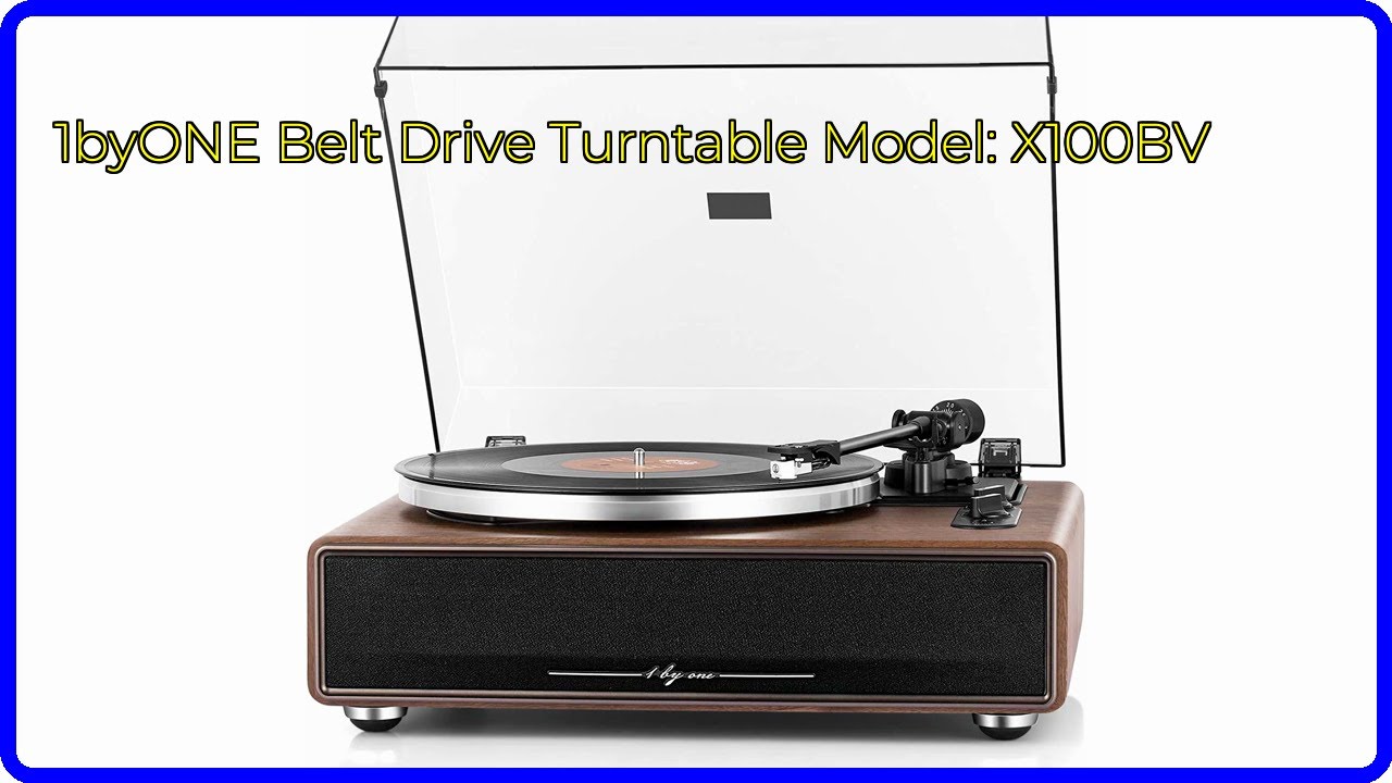 REVIEW (2026): 1byONE Belt Drive Turntable Model: X100BV. First Look.