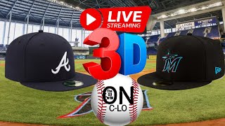 🔴Atlanta Braves vs Miami Marlins. Live MLB Baseball. Live Play by Play. 3D Presentation Livestream.