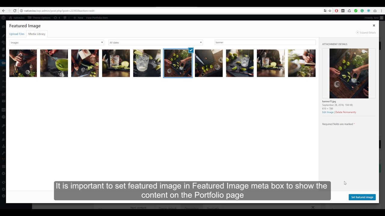 Native theme. Portfolio item creation - YouTube