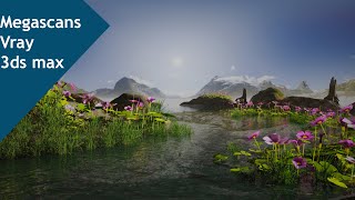 3ds max - Vray - Megascans - rendering tutorial part - 2