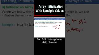 Array initialization |  Array Declaration