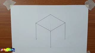 How to Draw Isometric View and Shade a Cube || by Kuya Fred Piece